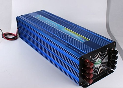 GOWE 6000W DC110V OffGrid Pure Sine Wave Solar or Wind Inverter, City Electricity Complementary Charging Function with LCD Screen