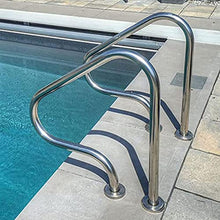 BSNANCA Pool Handrails, Summer Pool Handrails, 304 Stainless Steel Inground Pool Safety Products,Easy Mount Hand Grab Rail,Silver ()