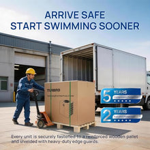 TURBRO 33,000 BTU Inverter Swimming Pool Heat Pump, Up to 10,000 Gallons