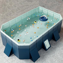 Collapsible Swimming Pool Thickened Portable Bathing Tub Adults' Swimming Pool for Backyard Dog Garden,2.6m