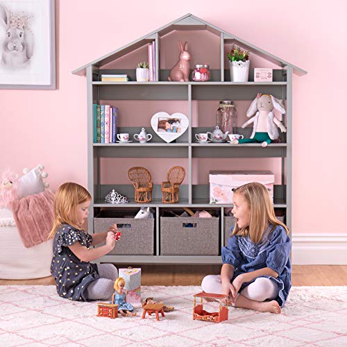Martha Stewart Kids' Deluxe Dollhouse Bookcase Grey