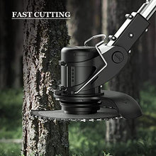 String Trimmer Electric Lawn Mower Small Household Lawn Mower The Best Assistant for Gardens and Farms with Plastic Blade Lithium Battery Fast Charger (88TV Battery*2)