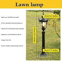 MEGHALI Outdoor Floor Lamp Waterproof Column Light Lawn Street Lamp Landscape Lighting for Courtyard Corridor Patio Garden