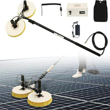 ZHLINGQ Solar Panel Cleaning Kit, Automatic Rotary Cleaning Brush, Solar Panel Cleaning Brush Head for Cleaning Photovoltaic and Solar Panels and Other Cleaning Activities,7.5m-BothTwo