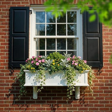 Good Directions 60 Inch Long Hudson Window Box Planter, Maintenance Free Cellular PVC, Outdoor Flower Box for Windows, Porch & Deck