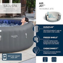 Bestway SaluSpa Santorini HydroJet Pro Inflatable Hot Tub Grey