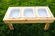 Noble Wooden Toy Co. Toddler Triple Bin Sensory Table Sand