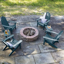 Highwood AD-KITCLAS8-NBE The Adirondack Collection Westport 6pc Set with Folding Side Tables, Nantucket Blue