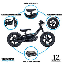 STACYC 12eDRIVE Kids Electric Balance Bike Blue