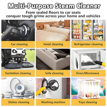 High Pressure Steam Washer Jet Washer with Accessories Portable Power Wash for Effective Cleaning for Cleaning Patios,Vehicles,and Gardens Yellow