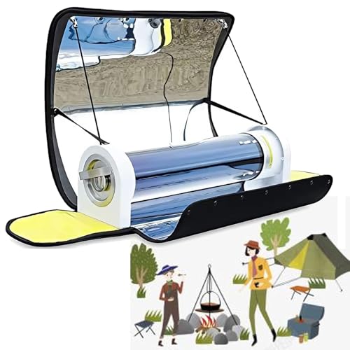 Portable Solar Stove - 4.5L Solar Oven for Outdoor Cooking Efficient Solar Panels Cook Meals in 20-30 Minutes Preheating for Camping, Travel & Beach