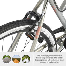 HH HILAND Hiland Hybrid Bike Shimano Drivetrain 7 Speeds 700C Wheels Silver