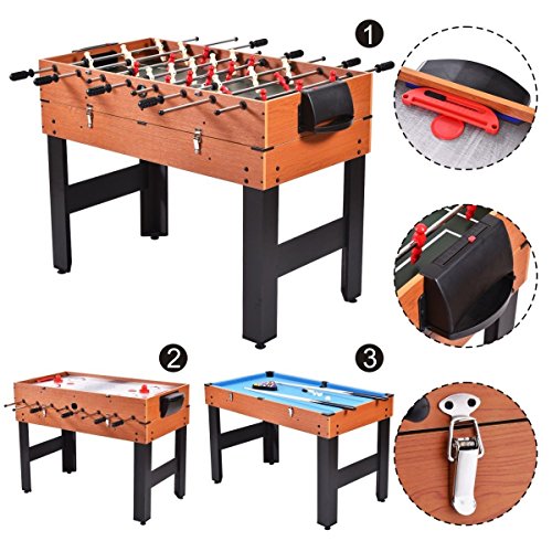 MTN Gearsmith 48" 3-in-1 Multi Combo Game Table for Kids