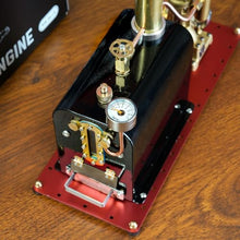 Karoyd RW-BL1K Mini Steam Engine, Reversible Reciprocating Single-Cylinder Live Engine and Boiler Model Kit for Steam Boat Collectors