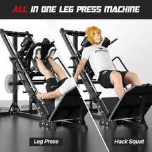 Mappding Leg Press Hack Squat Machine Black