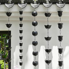 YUSIWOAL Copper Rain Chain for Gutters, Roof Rain Collector Diverter, Rust Resistant Metal Downspout Alternative(Style 4,3m/10ft)