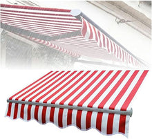 WZUOPG Manual Retractable Awning Door Window Awning Shelter Outdoor Canopy Home Deck Canopy with Manual Crank Handle（Frame Included ）
