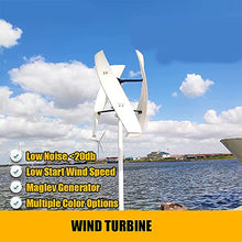 AISINILALAO 9000W 12V-220V Powerful Dynamo Free Energy with MPPT Controller Homeuse Low Speed Windmill Vertical Axis Wind Turbine for Outdoor Garden(White),12v