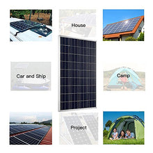 AUECOOR 800W Solar Panel Kit: 8pcs 100W Poly Panels + 2000W Off Grid Inverter + Solar Cable + LCD Solar Panel Controller + Z Mounting Brackets