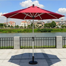 CHENWMZ Outdoor 2.6-Meter-high Parasol, Sunshade and Windproof, Eight-Skeleton Umbrella Stand, Hand-Operated, Suitable for Balconies, Courtyards, Cafes and Gardens