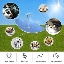 JYETAXDISS Stainless Steel Camping Cooker,Outdoor Integrated Solar Cooker, Camping Fuel Free Stoves Cooker Portable Hiking BBQ Oven Tool,for Outdoor Camping Barbecue Cooking