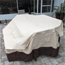 Furniture Cover Outdoor Protect Waterproof Covers General Outside Table 420D Heavy Duty Oxford Patio Cover(Black,350x260x70cm)