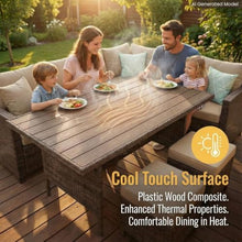 Wisteria Lane 7 Piece Patio Furniture Set, Patio Sectional for All Weather