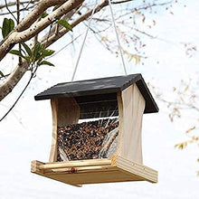 Feiyx Deluxe Clear Window Bird Feeder, for Garden Yard Outdoor Decoration,Wild Bird Feeder Hanging