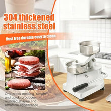 VYUJHNBG 4/5/6-Inch Stainless Steel Burger Press - Commercial Patty Maker for Perfectly Formed Hamburgers - Heavy-Duty Hamburger Smasher for Grill & BBQ