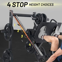 GarveeLife Adjustable Leg Press Machine Black