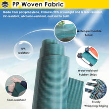 LZMZMQ Inground Pool Safety Cover 8 10 12 15 18 20 24 27 30 ft Fits Round Swimming Pools, Autumn & Winter Pool Leaf Net Cover Green Mesh with Fittings(35 feet (Round Cover))