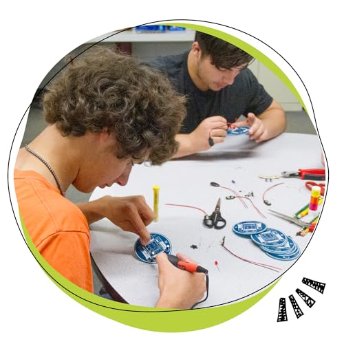 Pitsco Education Blinky Robot Soldering Kit Classroom Package, STEM Projects for Kids Ages 12+