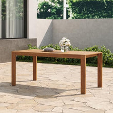 Christopher Knight Home Balew Patio Acacia Wood Dining Table, Indoor and Outdoor Dining Room Table for 6-8 Persons, Rectangular Dining Table for Backyard/Garden, Teak