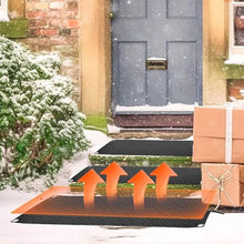FRGIJUVGY 10 X 48 in Outdoor Electric Heated Snow Melting Mats,with Power Cord, 2 in/h Speed Snow and Ice Heated Pad,for Stairs Steps Driveway Winter Snow Removal(Size:5 Piece)
