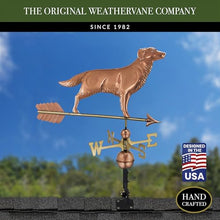 Good Directions 644PA Golden Retriever Weathervane with Arrow, Polished Copper