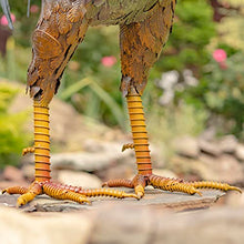 Zaer Ltd. 5.5 ft. Tall Painted Iron Rooster Garden Statue "Robert