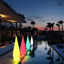 OUFULA Modern Landscape Lamp USB LED Remote Control Creative Water Droplet Lawn Light Waterproof IP65 for Hotel Garden (H150cm(1pcs))