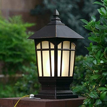 YOtat Outdoor Ip65 Waterproof Column Lamp E27 Single Head Table Lamp Garden Landscape Lawn Villa Base Street Lamp Corridor Fence Lamp
