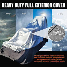 CoverSeal Heavy Duty Outdoor Tractor Cover with Patented Weighted Ground Conforming Apron Seal – Wind Resistant & Water Protection for Automobiles - Mid Size 189 L x 75 W x 86 H inch