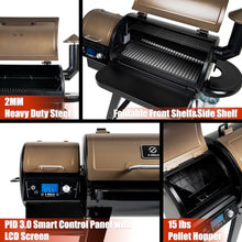 Z GRILLS 450A2 Wood Pellet Grill Smoker, PID V3.0, 459 Sq in, Bronze