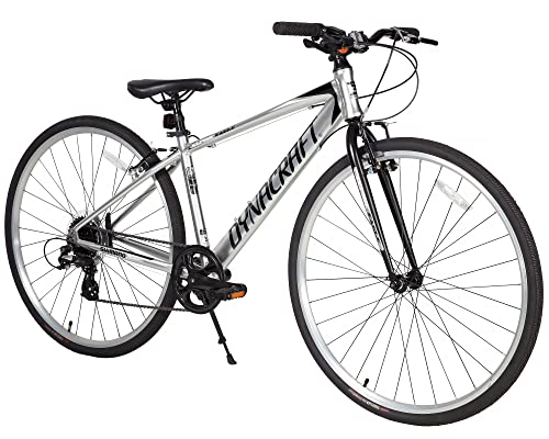 Dynacraft Alpine Eagle 700C 40CM Aluminum Frame Hybrid Bike Silver