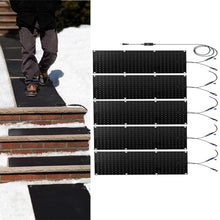 ZSPINJIA Snow Melting Walkway Mat, 1/2/3/4/5 pcs Melting Mat Slip-Proof Rubber Heated Mat, Heated Snow Melting Mats Driveway Walkway,Electric Snow Melting Mats for Winter Snow Removal(5 Pcs,10x48in/(2
