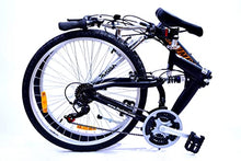 Columba Alloy Folding Bike 18 Speed Double Suspension Black 26 inch