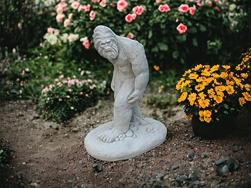 Massive Bigfoot Statue Concrete Bigfoot Sculpture Large Snowman Figurine Handmade Bigfoot Statuary