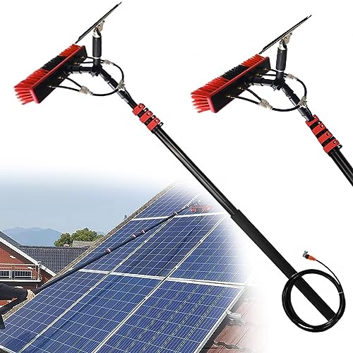 ZXSYYDS Window Cleaning Pole,Photovoltaic Cleaning Brush, Outdoor Window Washing Kit with Extension Pole, Solar Panels Cleaning Brush,for Photovoltaic Panel Cleaning and Solar Panels,5.4m/18FT