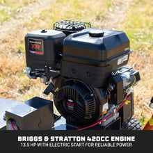 Titan Attachments 48" ATV/UTV Tow-Behind Flail Mower, Briggs and Stratton 420cc XR Professional Series Engine, 13.5 HP, Electric Start, Y-Blades, Mulch and Finish Mower for Uneven Terrain