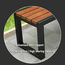 Outdoor Park Bench, 120-220CM Colored Iron Lounge Bench, Courtyard Park Gallery Square Weatherproof Bench (Size : 40X45X150CM)