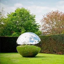 LXLIGHTS RT-OSXE Reflective Garden Gazing Balls, 10pcs 1.5mm Thick Stainless Steel Seamless Hollow Polished Sphere, Outdoor Indoor Christmas Mirror Reflection Garden Decoration Globe, 14 Sizes