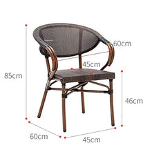 GLigeT Balcony Table and Chair Set Leisure Balcony Table and Chair Set Outdoor Furniture Modern Rattan Garden Furniture Sets Cafe Outdoor Garden and Terrace Sets Bistro Table Set (Color : Table-01)