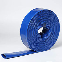 POWER PRODUCTS 6" x 300' Agricultural PVC Lay Flat Discharge Pump Hose Threaded Camlock Blue